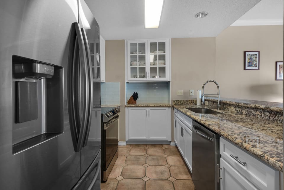 Kitchen has everything your chef needs