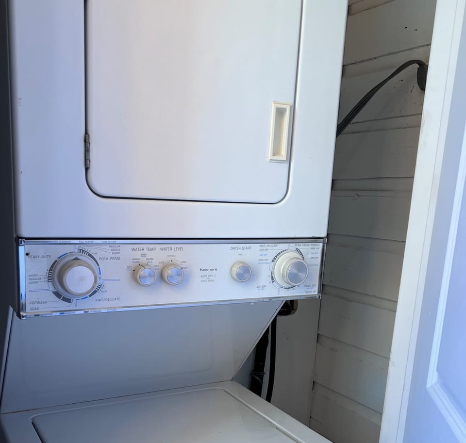 Free laundry service. We have laundry soap at no extra charge.