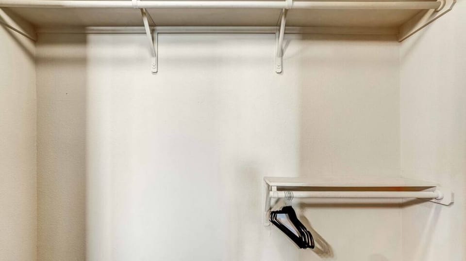 Closet with hangers