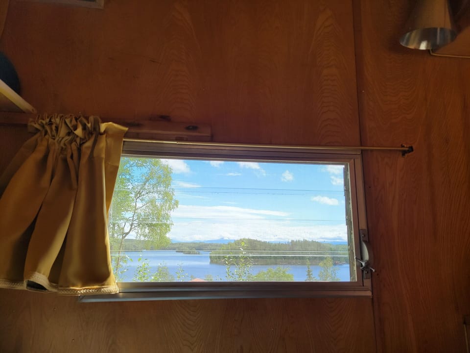 View from the bed. 