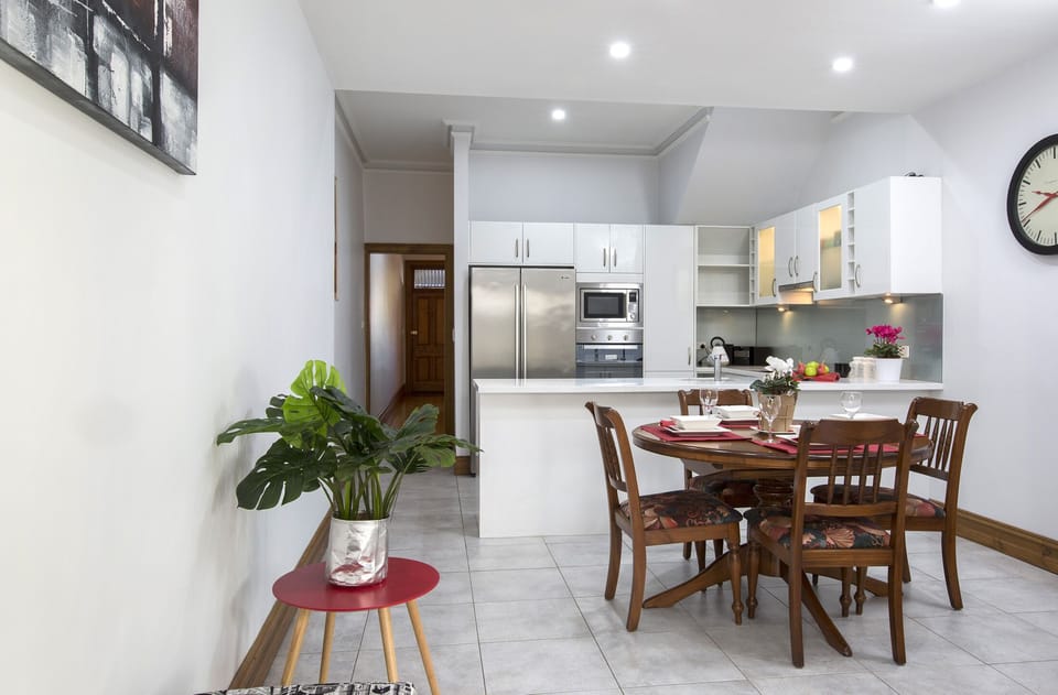 dining and kitchen