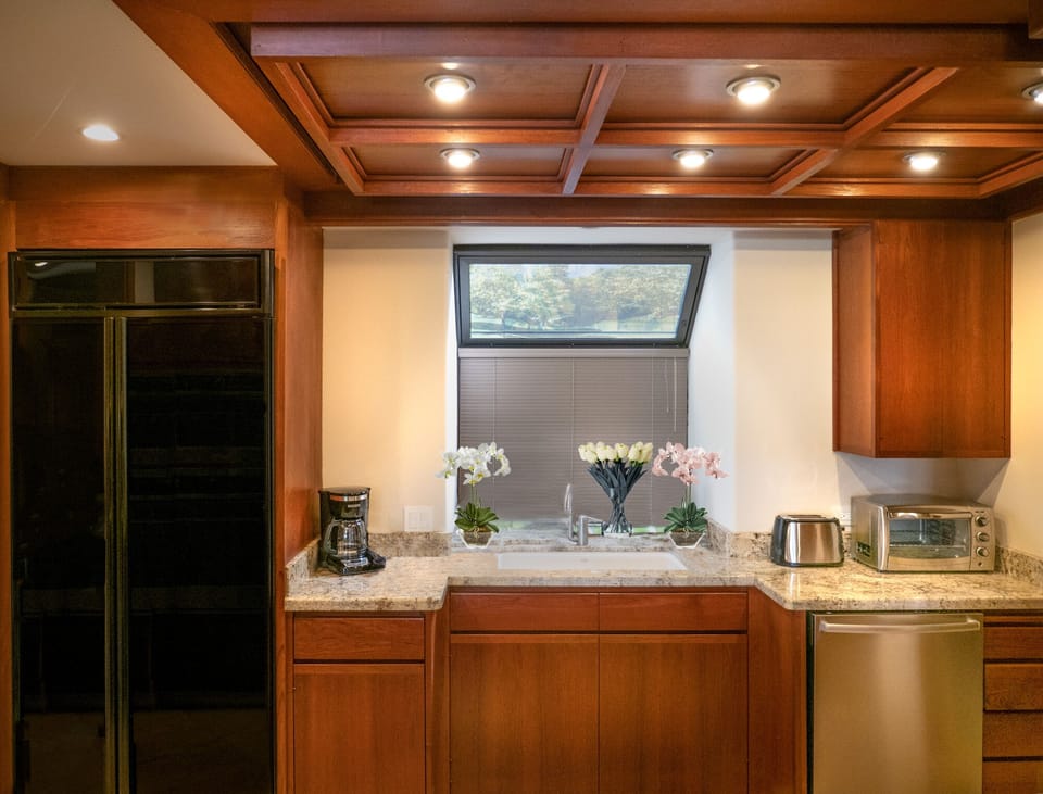 Kitchen with Induction range, etc