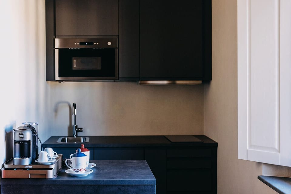 Panoramic Loft | Private kitchen | Espresso maker, coffee/tea maker, electric kettle
