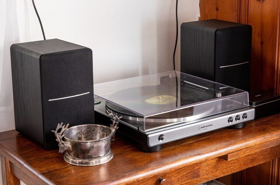 [Living Room, Downstairs] Don't forget to follow those cords up to the disco lights—dance party, anyone?