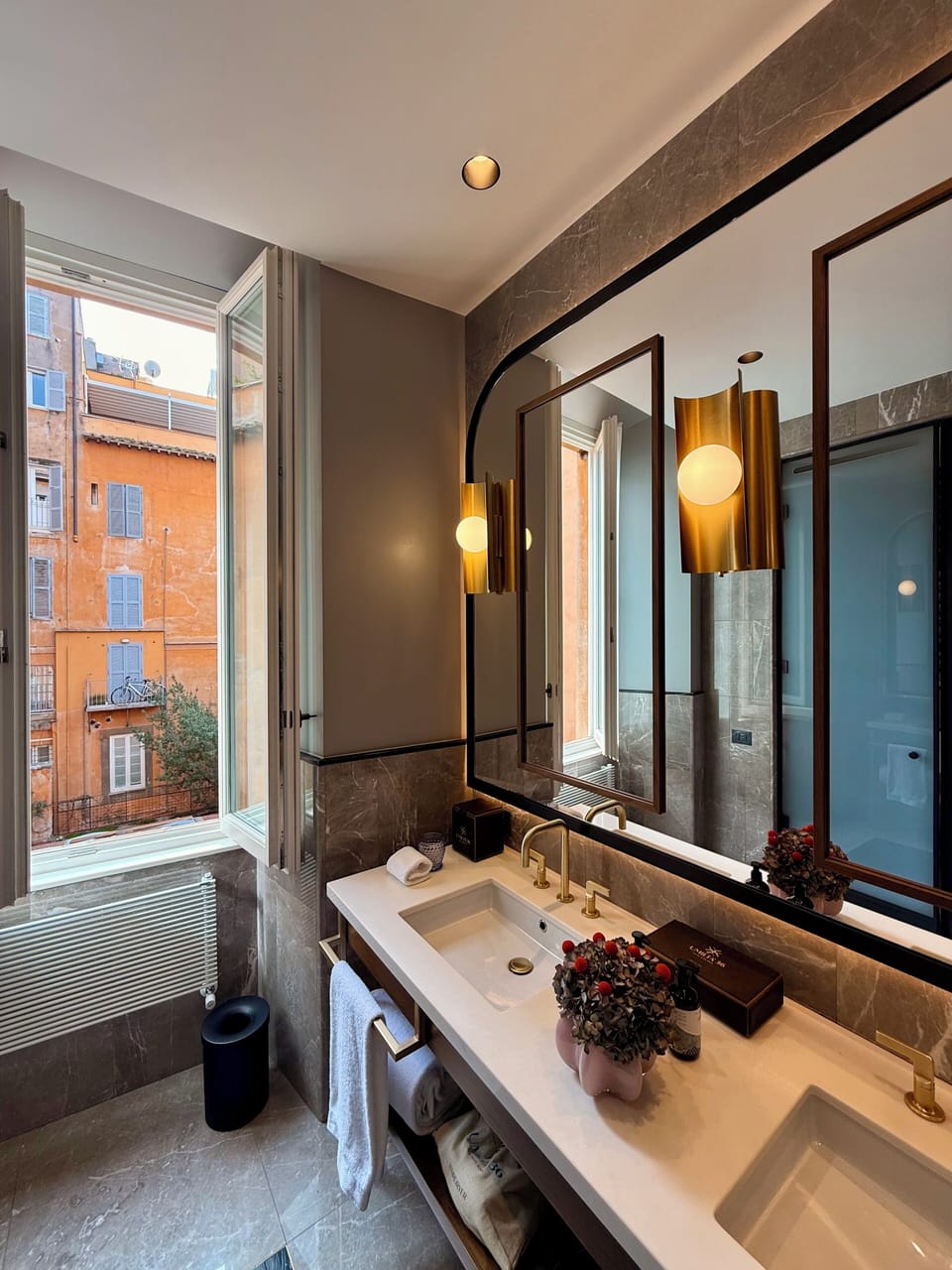 Suite, Terrace | Bathroom | Shower, rainfall showerhead, designer toiletries, hair dryer