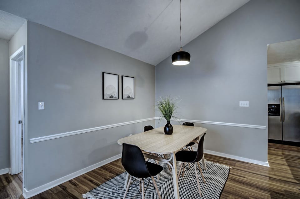 The dining area.