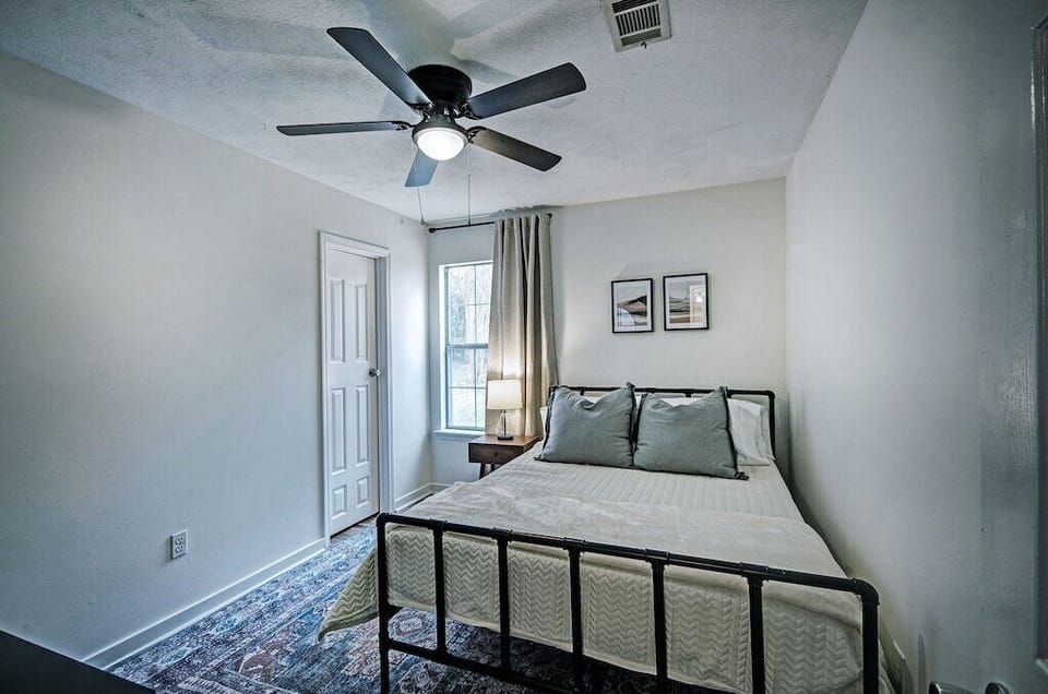 The third bedroom with a queen memory foam mattress.
