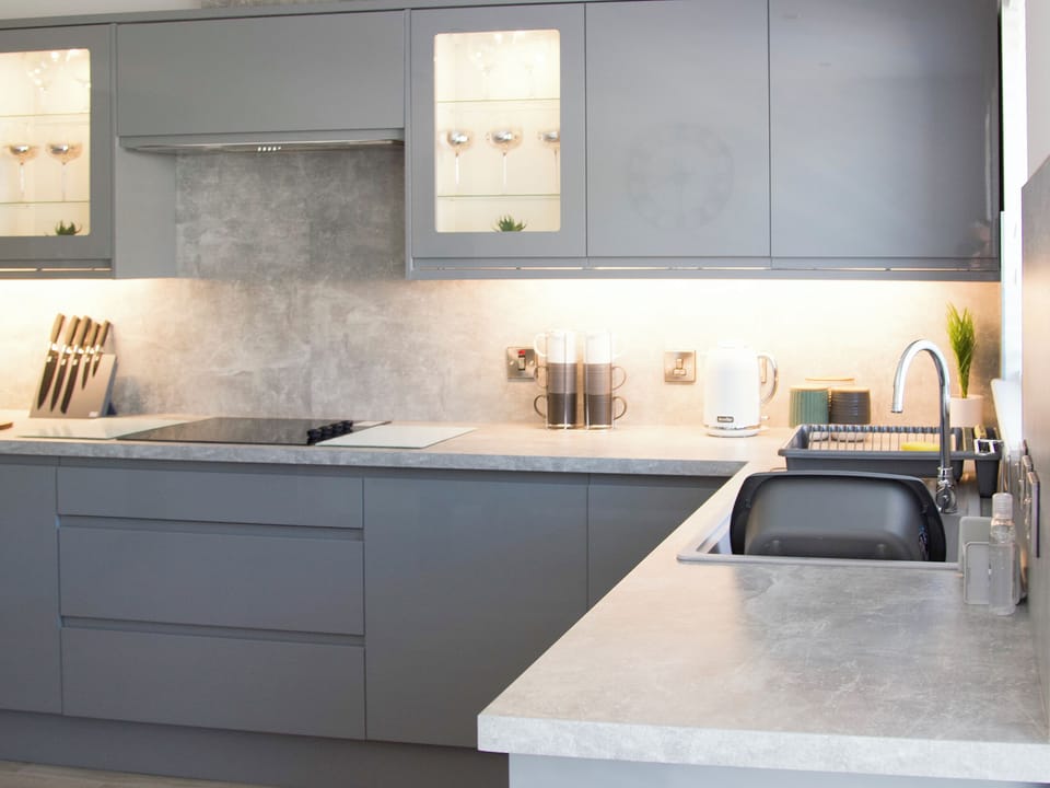 Kitchen | Mote View Holidays- 4 Mote View, Mote View Holidays- 2 Mote View - Mote View Holidays, Sandhead, near Stranraer