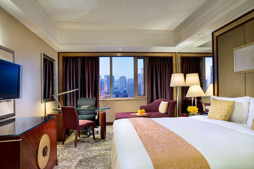 Deluxe Double Room | Premium bedding, desk, blackout drapes, iron/ironing board