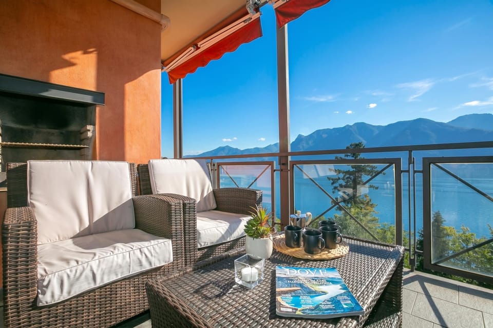 Standard Apartment, 1 Bedroom, Microwave, Mountainside (Panorama Lake View Apt + Pool & Beach) | Terrace/patio