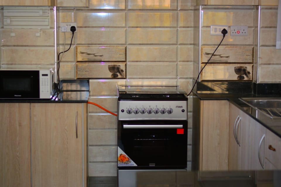 Apartment, 2 Bedrooms | Private kitchen | Full-size fridge, microwave, oven, stovetop