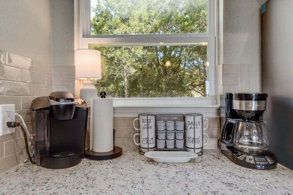 We provide coffee, oatmeal, popcorn and tea. 