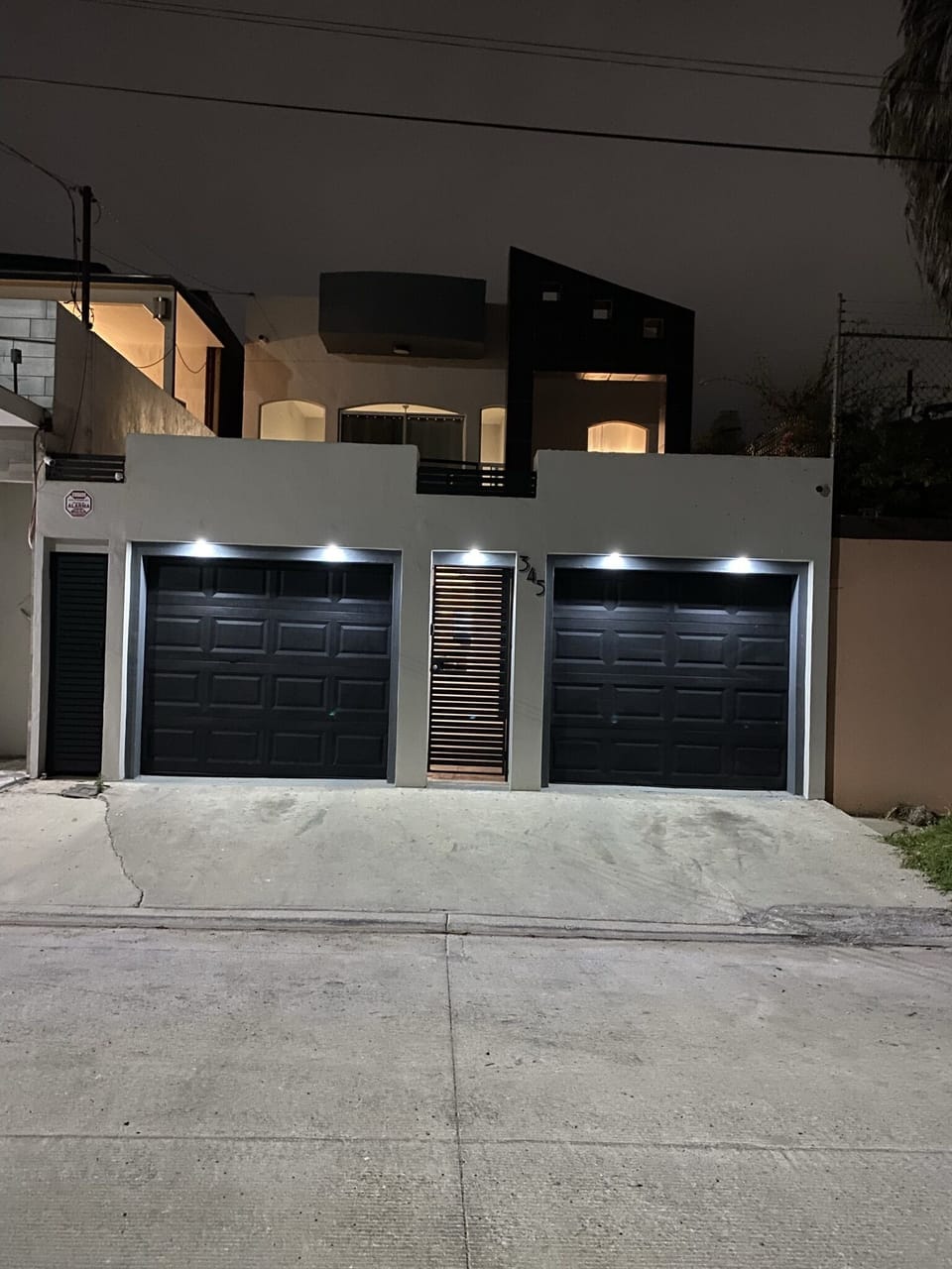 Nighttime view 