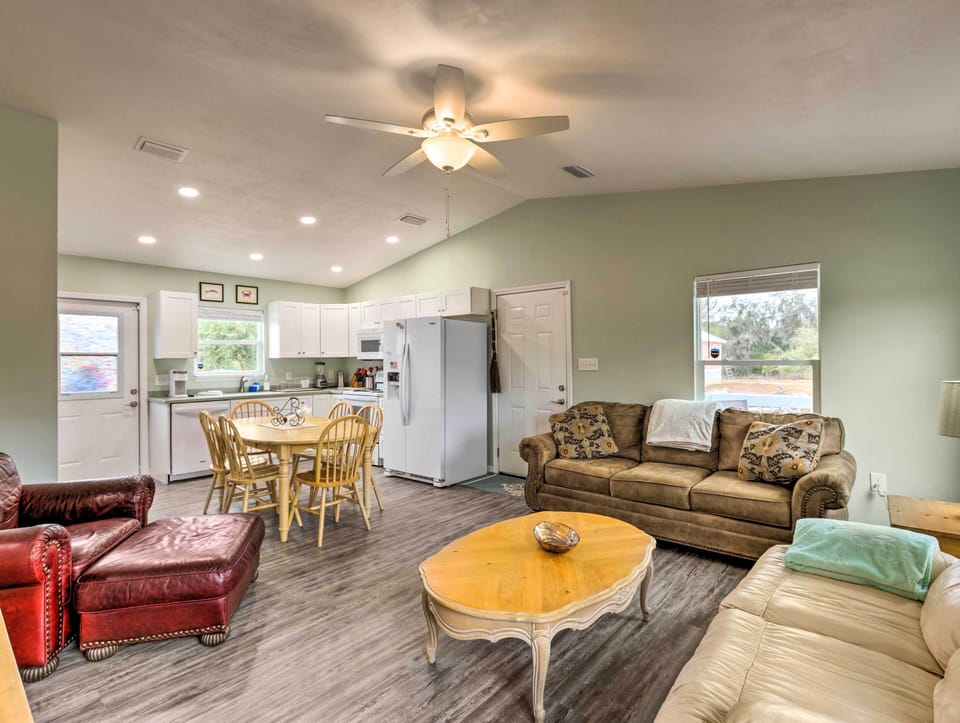 Living Room | Kitchen | Central A/C | Single-Story Home