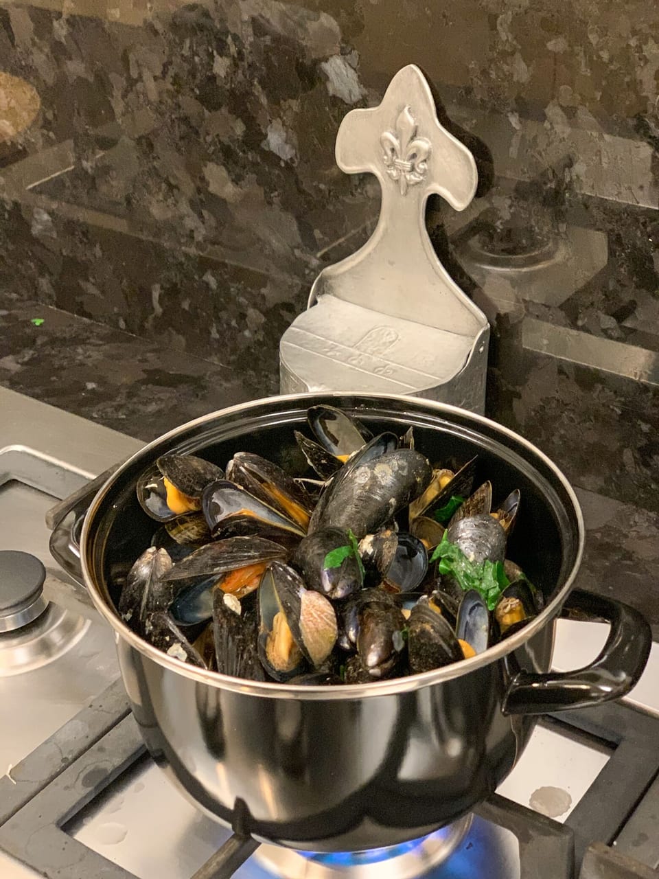 Mussel pot (2 in the kitchen)
