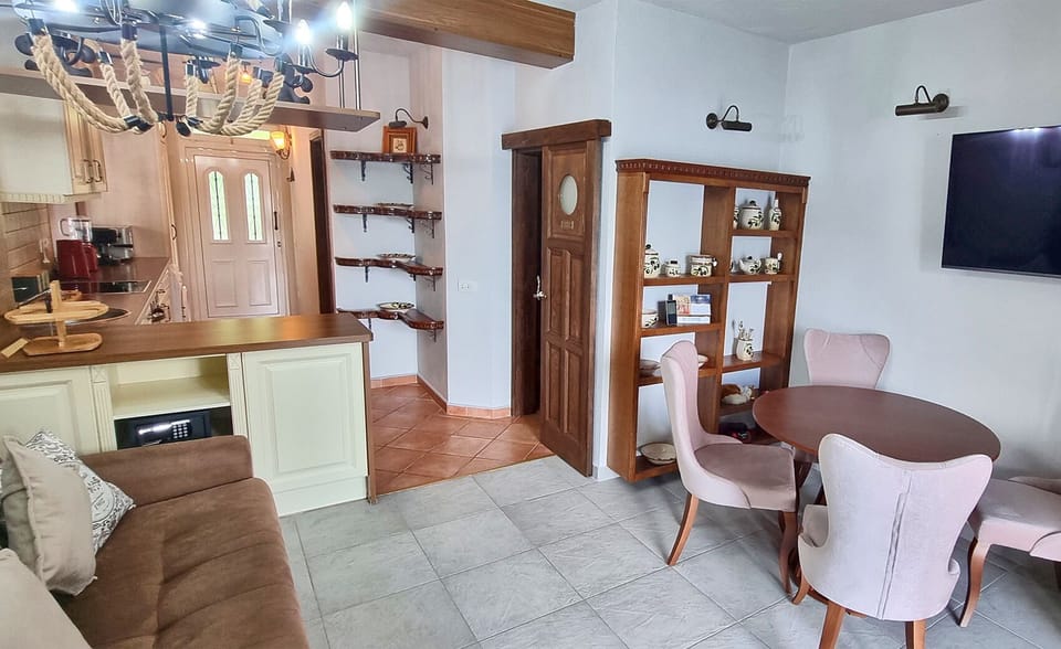 Living room and dining table