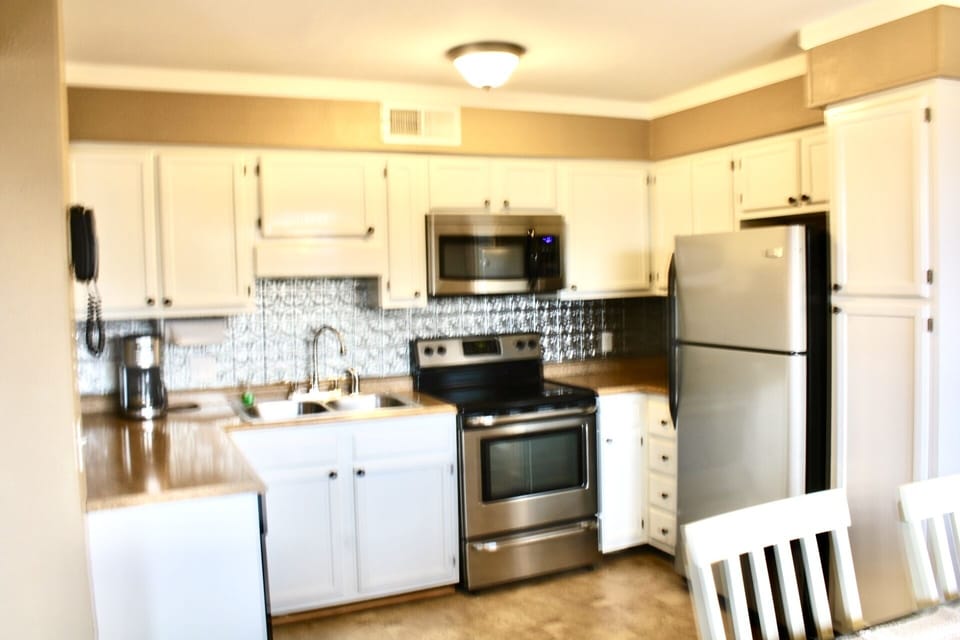 Dishes, utensils - ample supply
