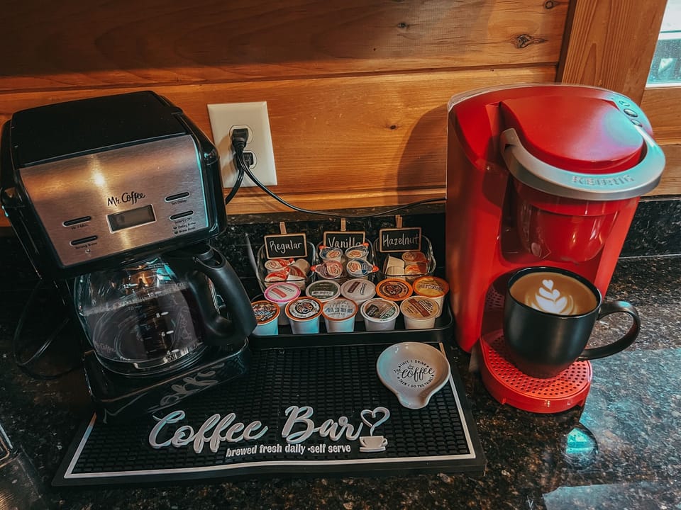 Enjoy a cup of coffee, tea, or hot chocolate after your arrival. 