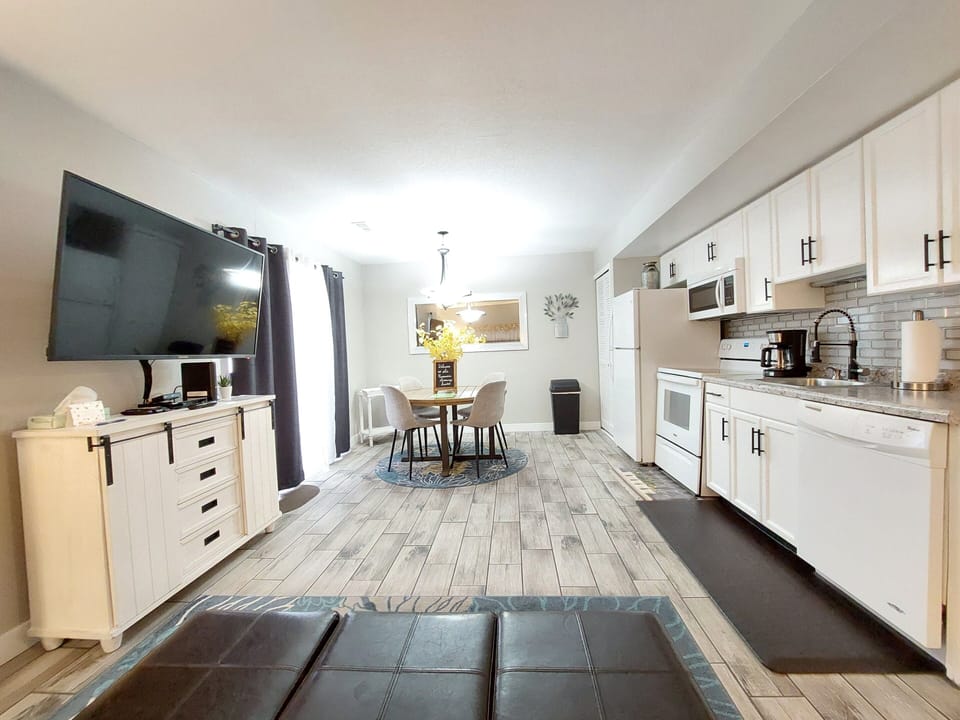 Fully remodeled, large living room with all the amenities of home!