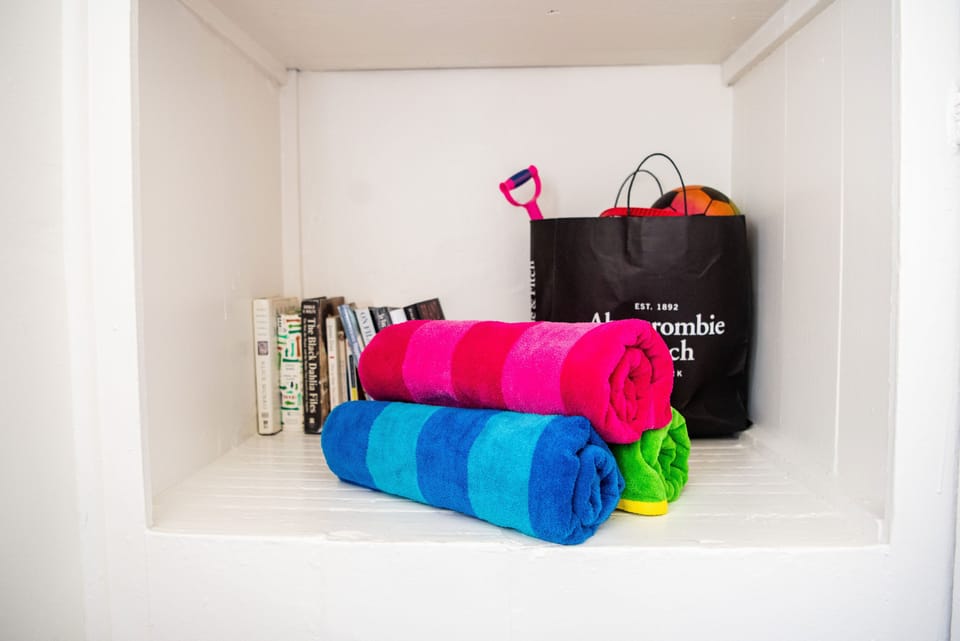 Beach towels and toys! 
