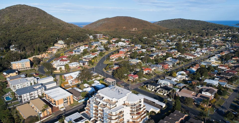 Heart and Shoal | Aerial view of Shoal Bay