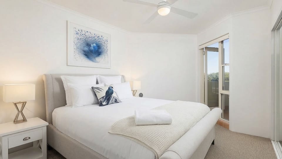 Heart and Shoal | Bedroom 1 | Queen bed | Linen included | Ceiling fan