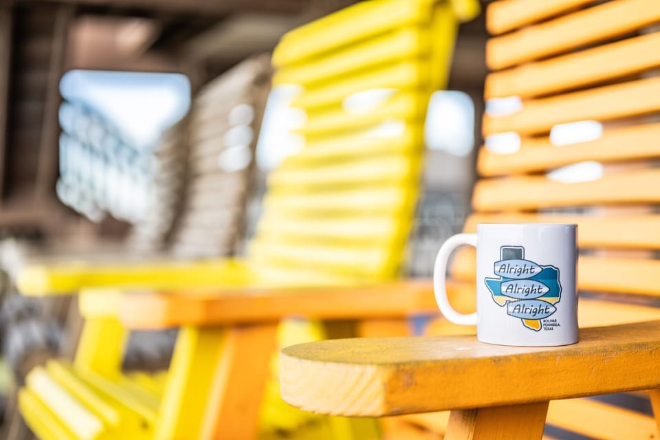 These captain's chairs are our favorite place to watch both the sunrise and sunset!