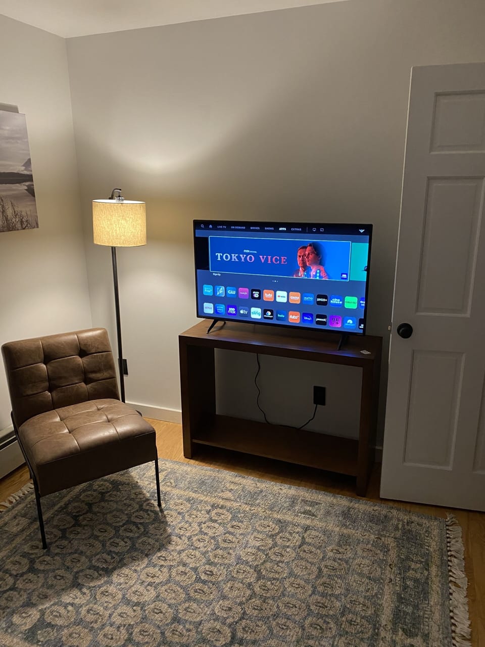 Bedroom #2 with smart television 