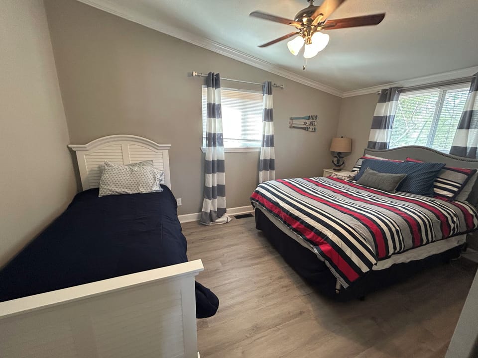 Bedroom 1 (Queen, twin, twin pullout trundle)