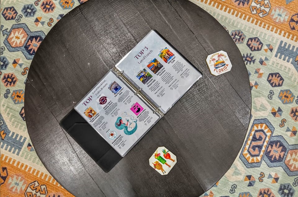 Our guidebook offers house info, local tips, and exclusive discounts for you