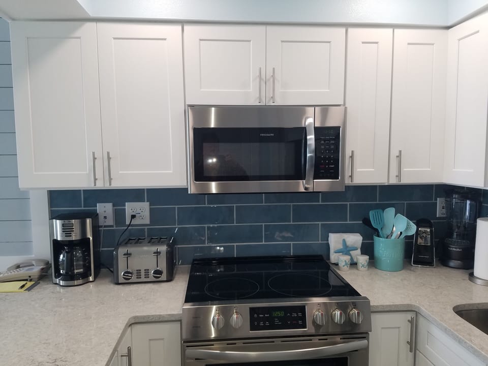 Fully stocked kitchen