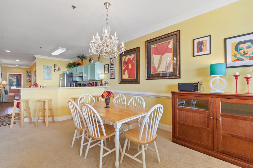 Dining and kitchen area