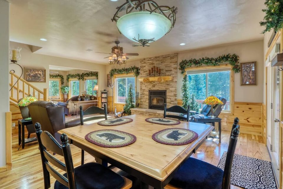 Dining Table.  Extends to seating for 4.  Additional card table available.