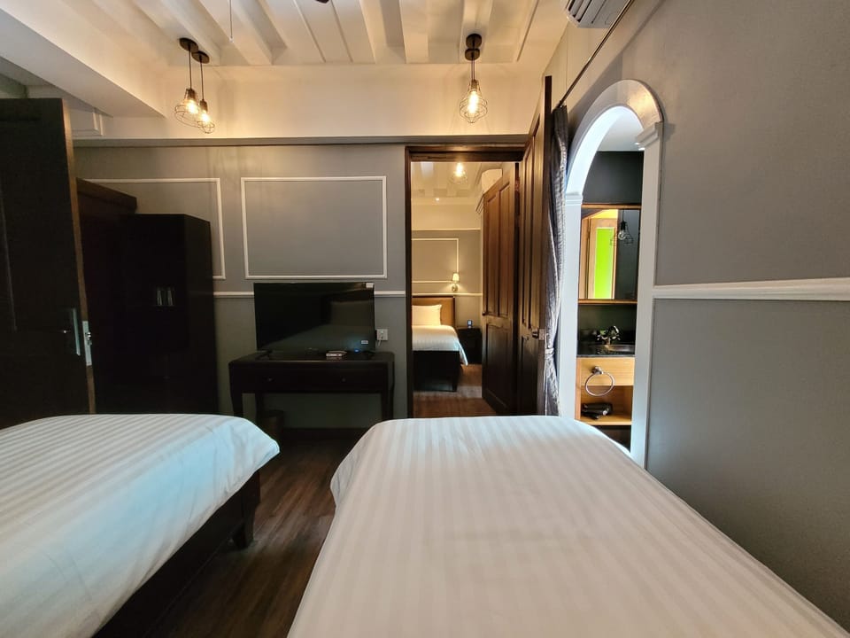 Desk, iron/ironing board, WiFi (free), bed sheets