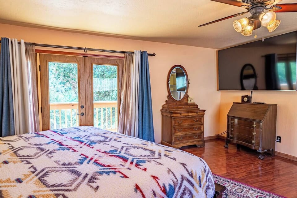 Master Bedroom with 82 inch TV