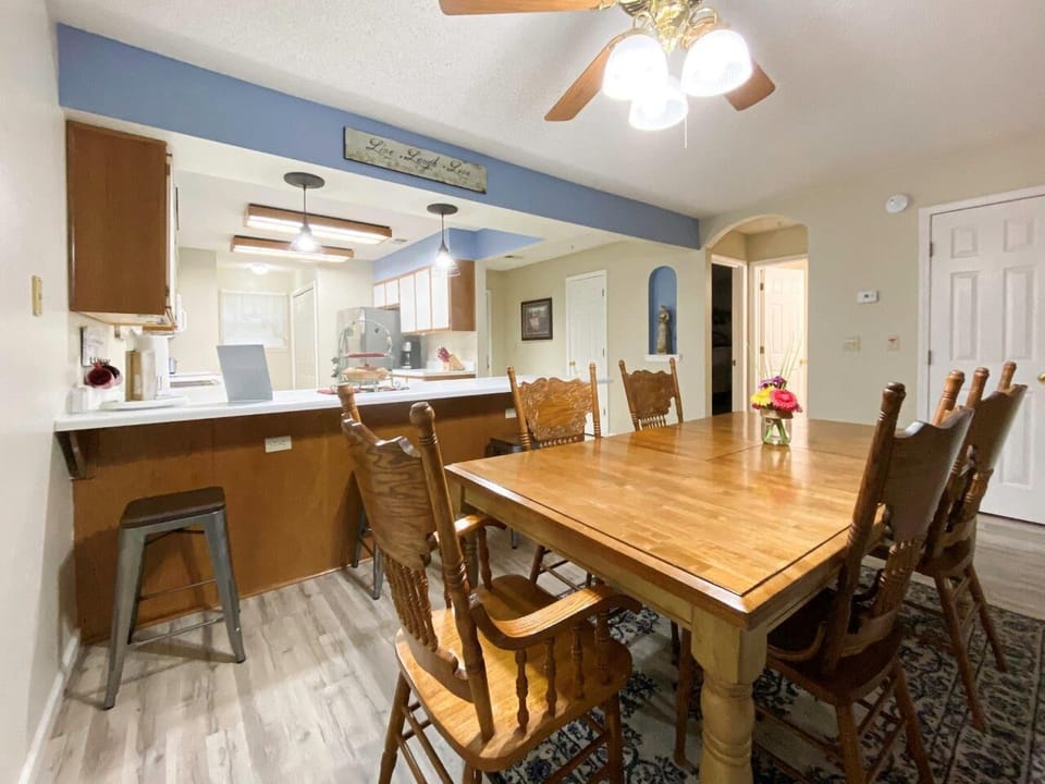 Dining area is located just off the Kitchen.