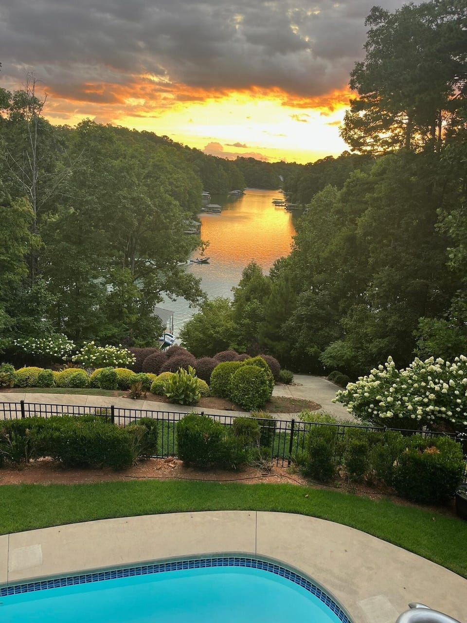 Lake Keowee sunsets are often full of color and glow.