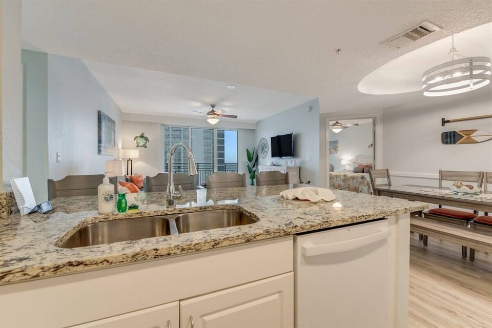 Beautiful granite counters to enhance your experience