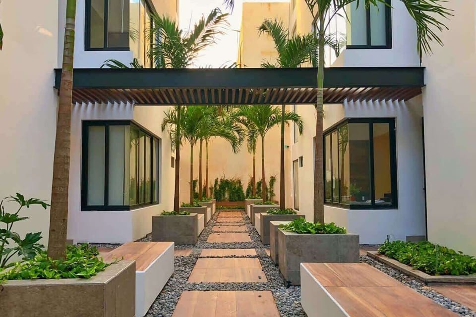 Lush and well-maintained common areas