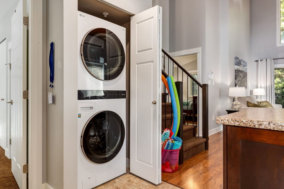 Washer and dryer provided