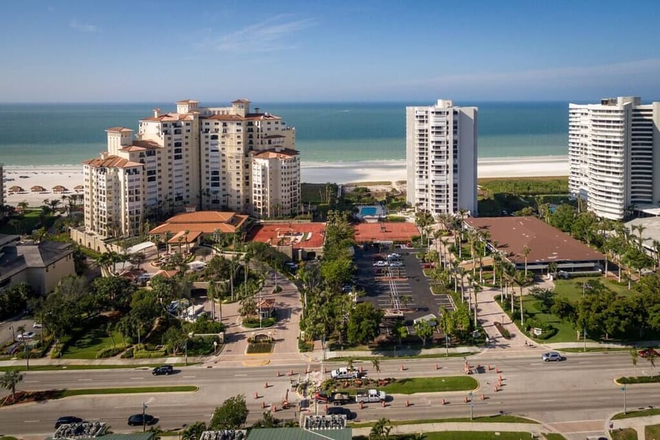 Drone Shot Facing The Beach