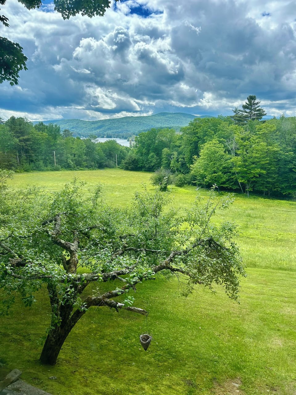 View across mountains