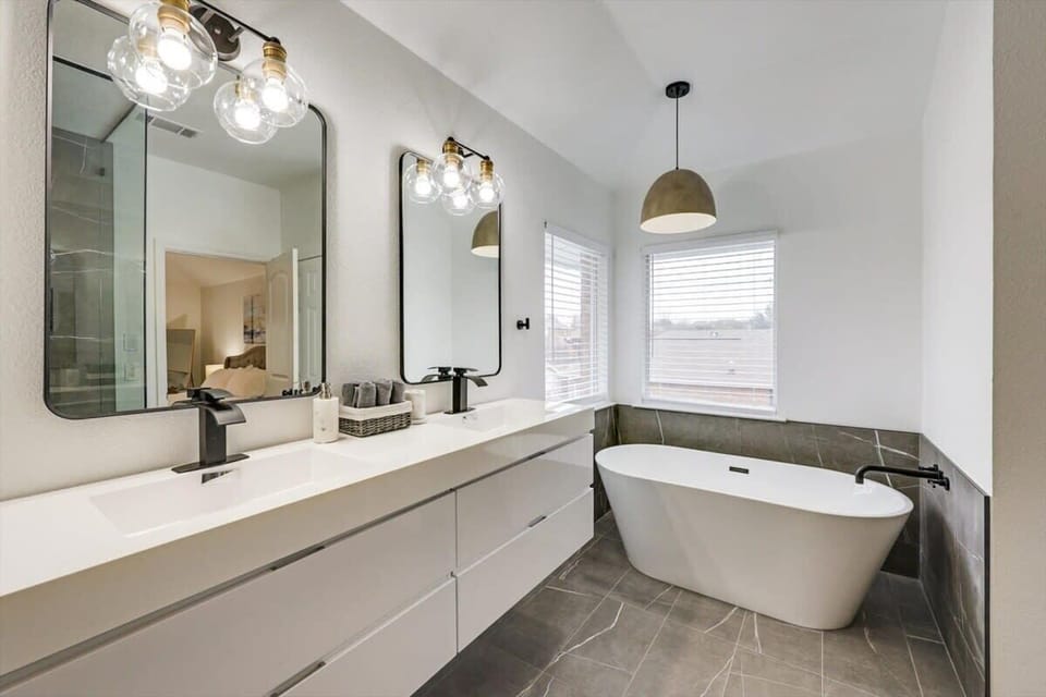 Go ahead and call dibs on the soaker tub – it’s worth it!