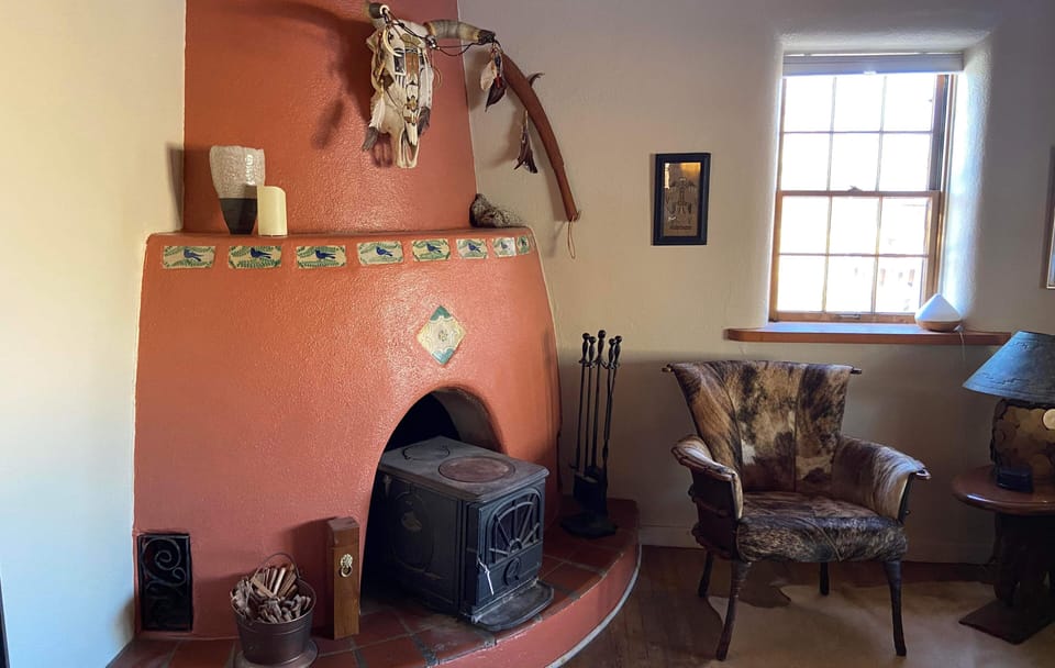 This Kiva is being converted to a candle only fireplace. No fires please.