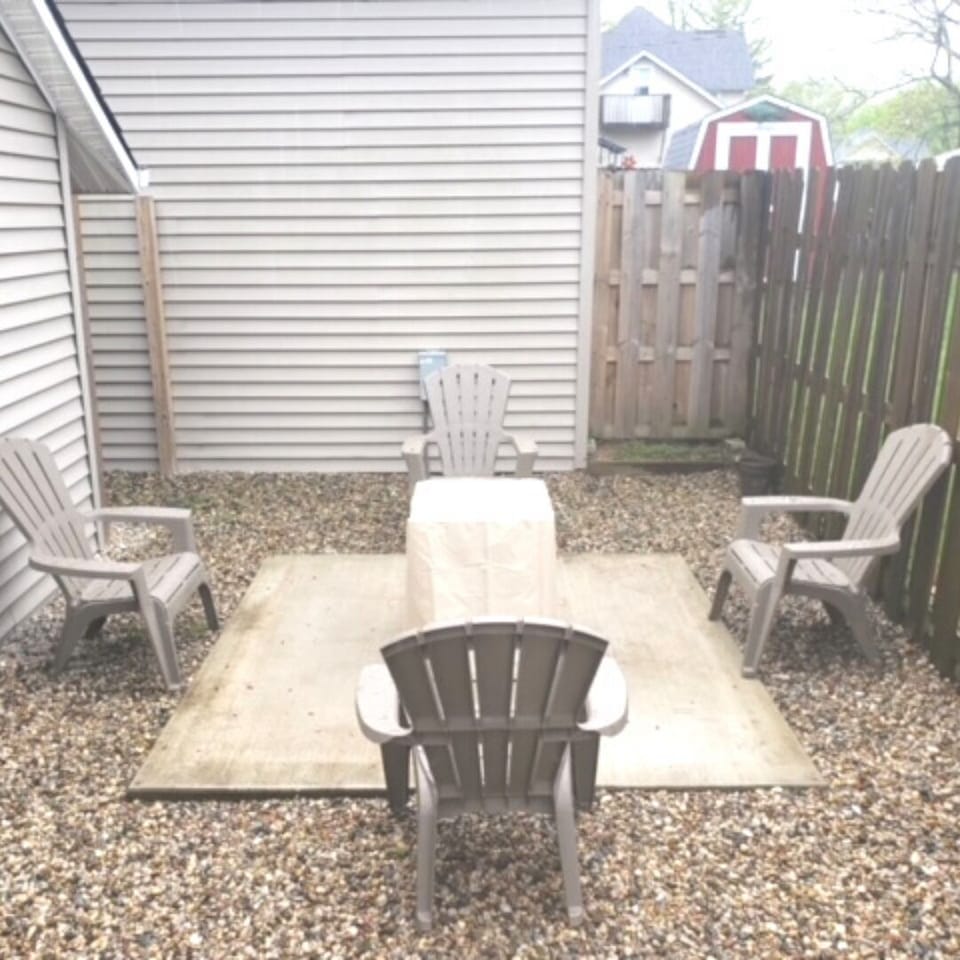 Gas firepit area