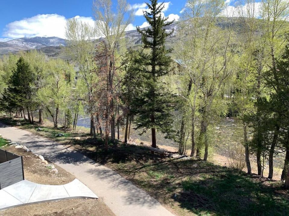 River view from the main balcony.