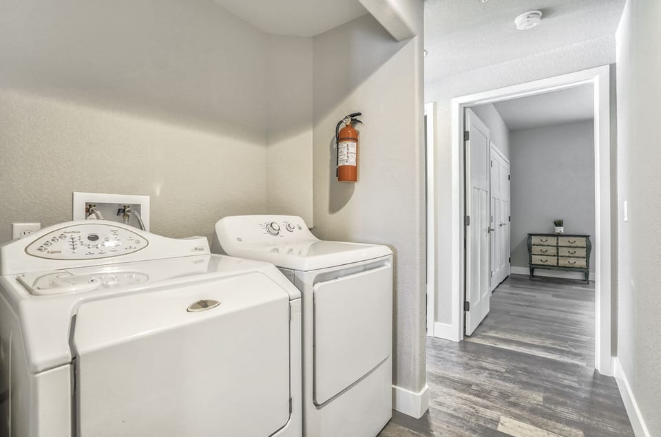 In unit washer and dryer