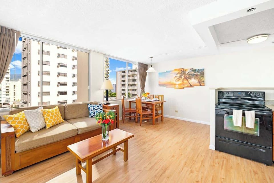 Spacious living and dining area.
