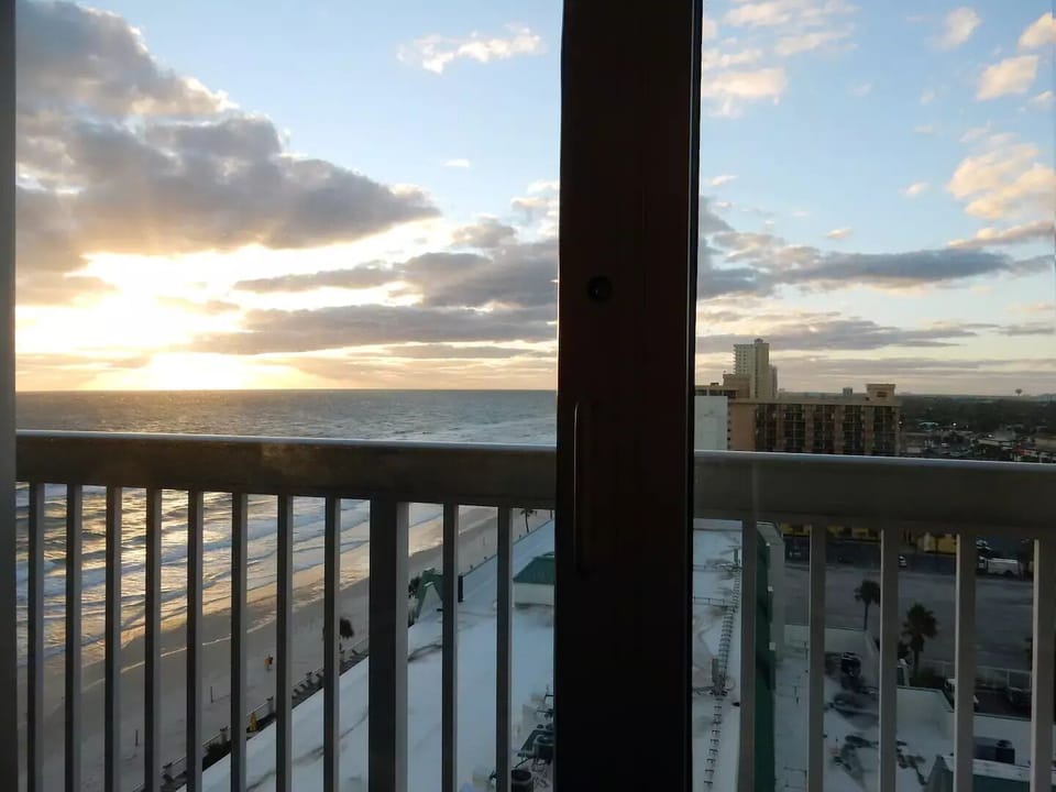 Views from window and balcony