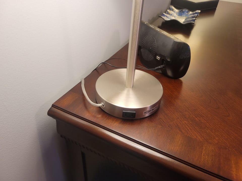 USB ports in bedrooms and living room.  